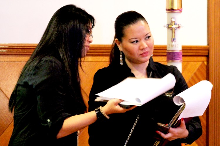 Sweeney Mae and Thanhdi of Events in the City LA working a wedding