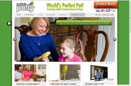 Perfect Polly Pet Website snapshot
